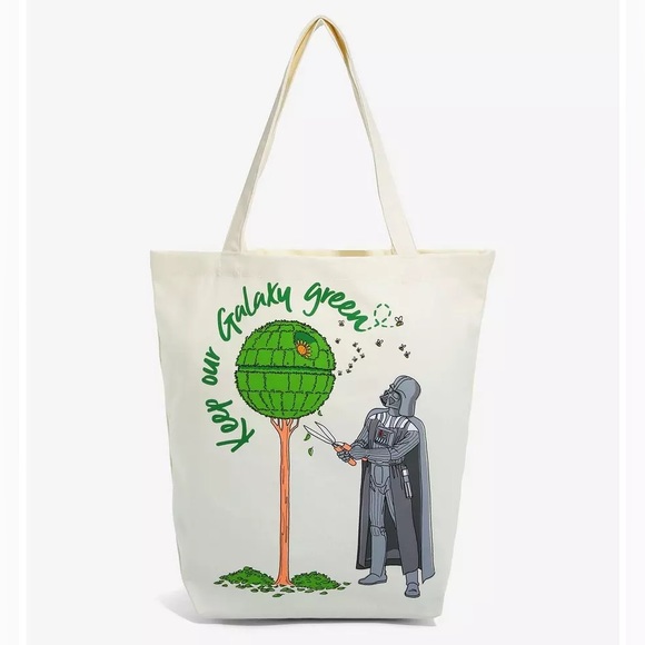 STAR WARS Keep Our Galaxy Green CANVAS TOTE BAG! - Picture 1 of 5